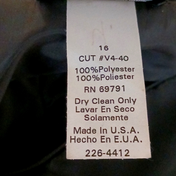 NWT Von Bramlett Black Long Formal Dress, size 16 - Picture 7 of 9